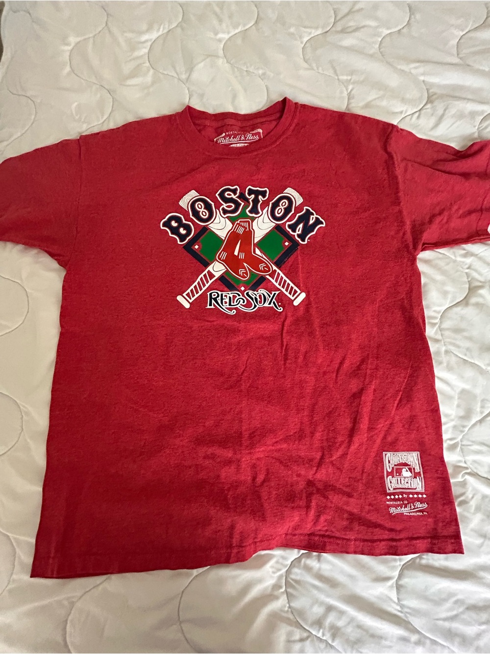 Mitchell & Ness Red Boston Red Sox Graphic Tee